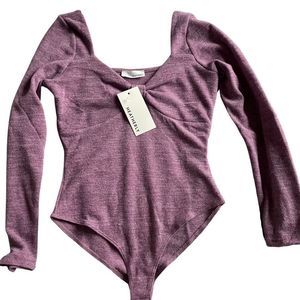 🆕Heatherly purple bodysuit